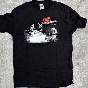 U2 Slane Castle Graphic T-Shirt Black Mediun
